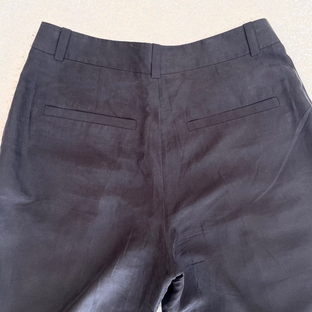 & Other Stories Wide Silk Trousers in Black Size 6 - Picture 8 of 11